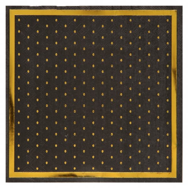 Decoration de table, serviettes, passe partout, noir