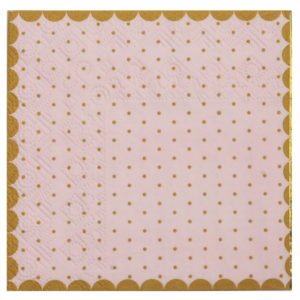 Decoration de table, serviettes, passe partout, rose