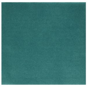 Décoration de table, serviettes en intissé, bleu canard
