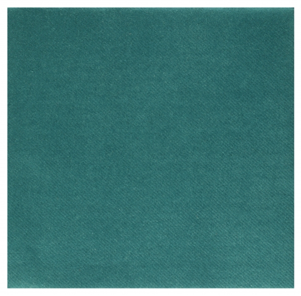 Décoration de table, serviettes en intissé, bleu canard