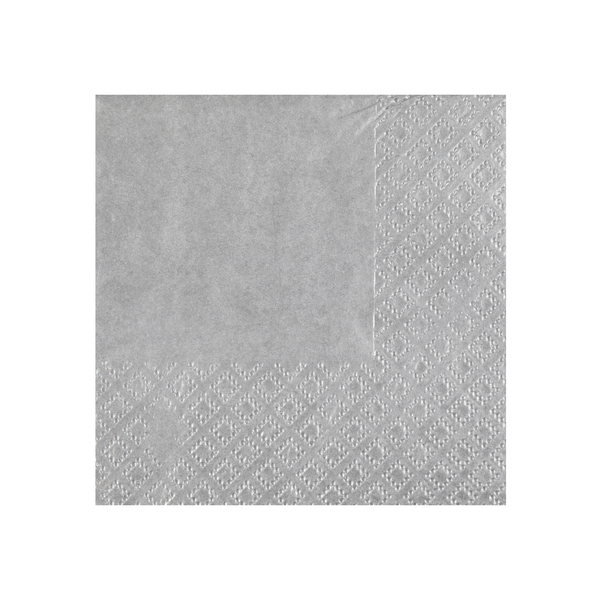 Décoration de table, serviettes en papier, argent