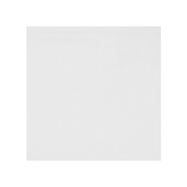 Décoration de table, serviettes en papier, blanc