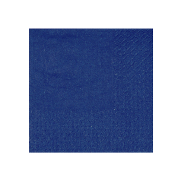Décoration de table, serviettes en papier, bleu marine