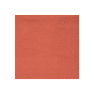 Décoration de table, serviettes en papier, brique