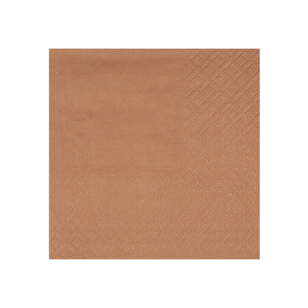 Décoration de table, serviettes en papier, bronze