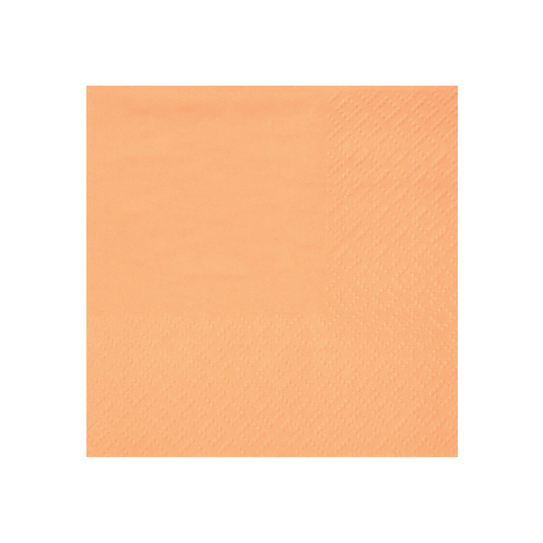 Décoration de table, serviettes en papier, corail