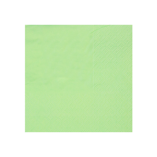 Décoration de table, serviettes en papier, menthe