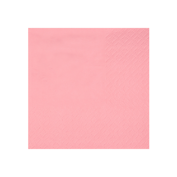 Décoration de table, serviettes en papier, rose