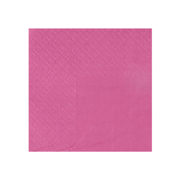 Décoration de table, serviettes en papier, rose bonbon