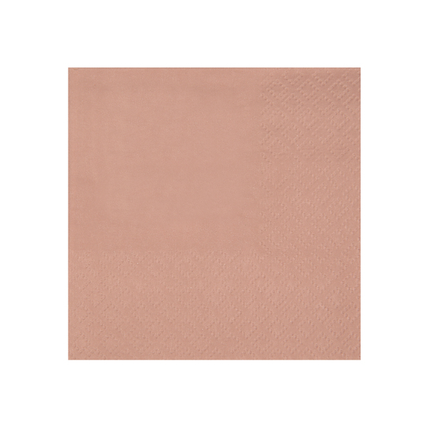Décoration de table, serviettes en papier, rose gold