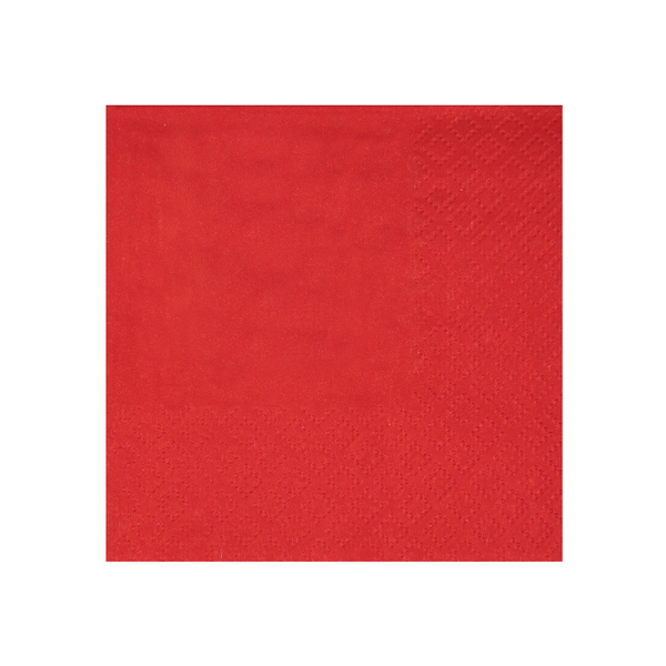 Décoration de table, serviettes en papier, rouge