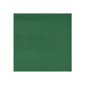 Décoration de table, serviettes en papier, vert foret