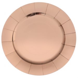 decoration de table, sous assiettes, rose gold