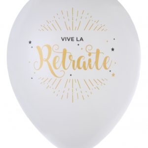 Humoristique, retraite, ballons