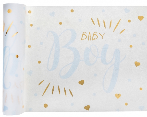 Occasions spéciales, baby shower, chemin de table, boy
