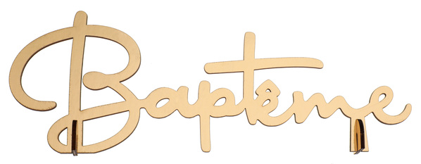 Occasions spéciales, baptême, centre de table, or