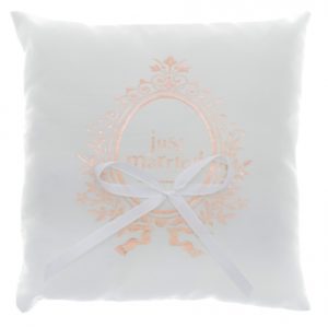 Occasions spéciales, mariage, coussin, just married, rose gold