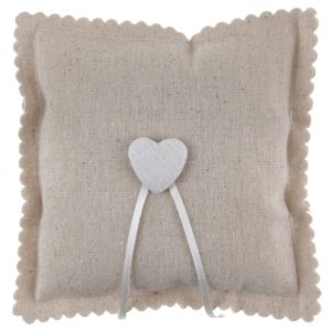 Occasions spéciales, mariage, coussin alliance, jute