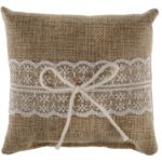 Occasions spéciales, mariage, coussin d alliance, jute