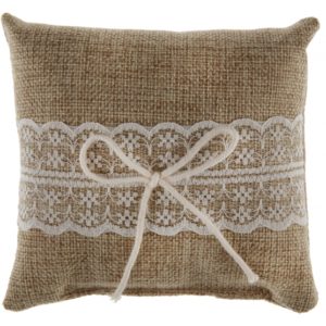 Occasions spéciales, mariage, coussin d alliance, jute