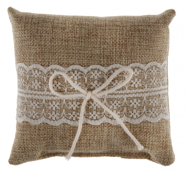 Occasions spéciales, mariage, coussin d alliance, jute
