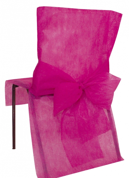 Occasions spéciales, mariage, housse de chaise, fuchsia