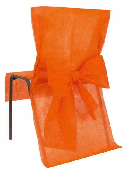 Occasions spéciales, mariage, housse de chaise, orange