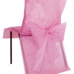 Occasions spéciales, mariage, housse de chaise, rose pastel