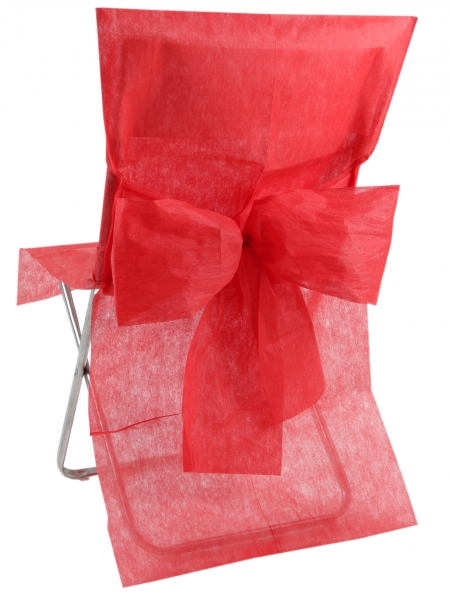 Occasions spéciales, mariage, housse de chaise, rouge