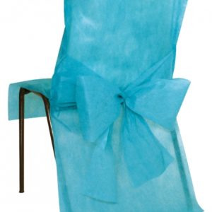 Occasions spéciales, mariage, housse de chaise, turquoise