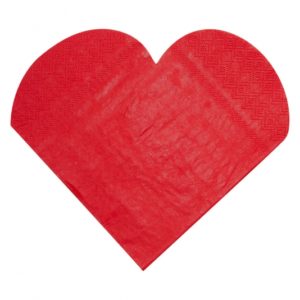 Occasions speciales, serviettes, coeur