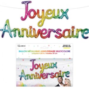 Anniversaire, ballons, joyeux anniversaire, MULTI