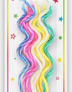 Anniversaire, bougies, spirales