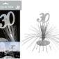 Anniversaire, centre de table, argent, 30