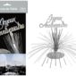 Anniversaire, centre de table, argent, joyeux anniversaire