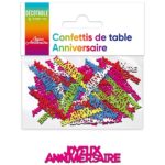 Anniversaire, confettis, multi