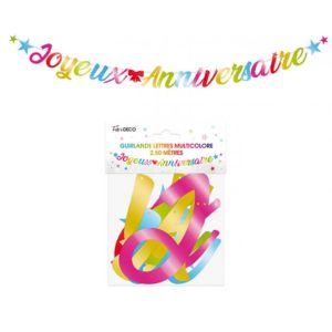 Anniversaire, lettres, joyeux anniversaire, multi, 2.5