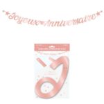 Anniversaire, lettres, joyeux anniversaire, rose gold