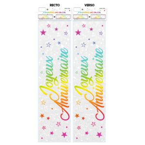 Anniversaire adulte, bannières, multicolore