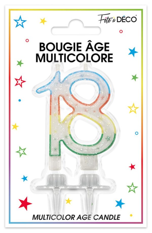 Anniversaire adulte, bougies, 18 ans