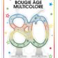 Anniversaire adulte, bougies, 80 ans