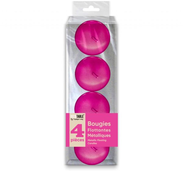 Anniversaire adulte, bougies, flottantes, fuchsia