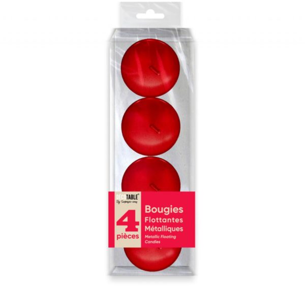Anniversaire adulte, bougies, flottantes, rouge