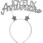 Anniversaire adulte, serre tête, argent