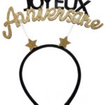 Anniversaire adulte, serre tête, or