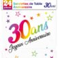 Anniversaire adulte, serviettes, 30 ans