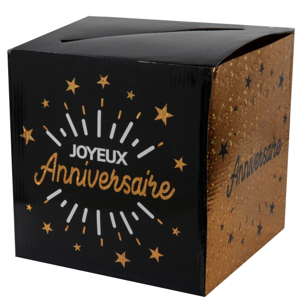 Anniversaire adulte, tirelire, dorée