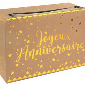Anniversaire adulte, tirelire, kraft
