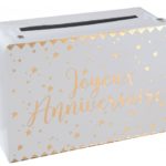 Anniversaire adulte, tirelire, or