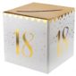 Anniversaire adulte, tirelire, or, 18